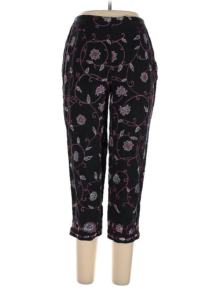 Pre-owned Due Per Due Linen Pants In Pink