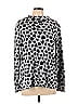 Ann Taylor LOFT Outlet Animal Print Silver Pullover Sweater Size L - photo 1