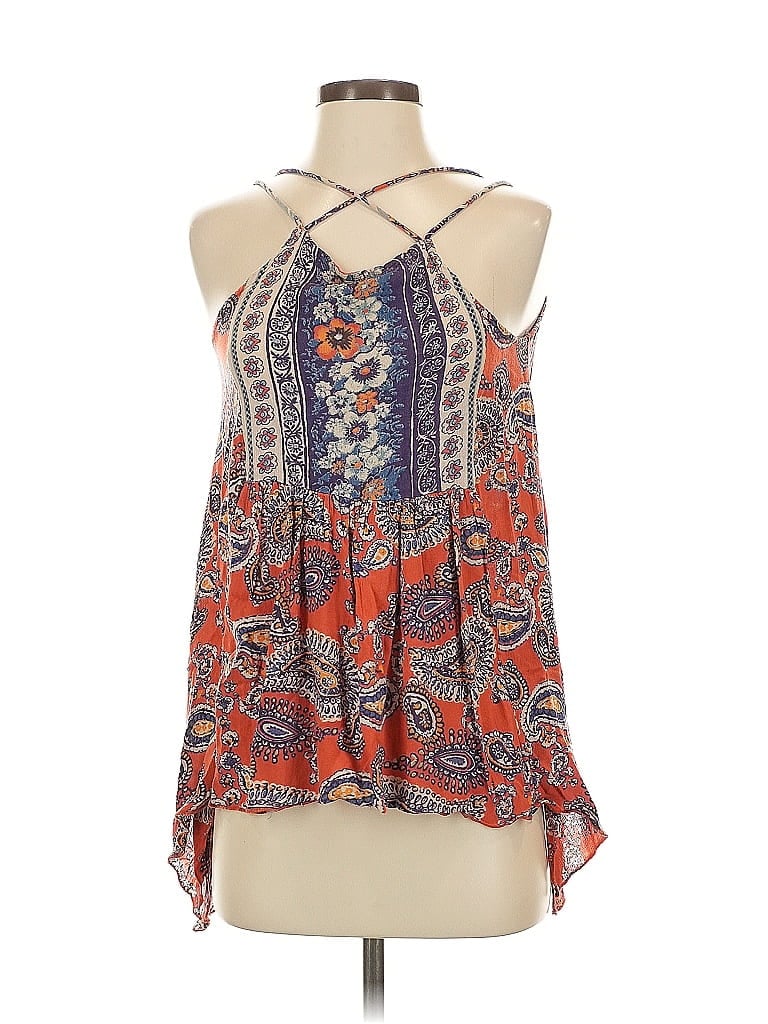 Pre-owned Live 4 Truth Sleeveless Blouse In Orange