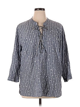 Johnny Was 3/4 Sleeve Button Down Shirt