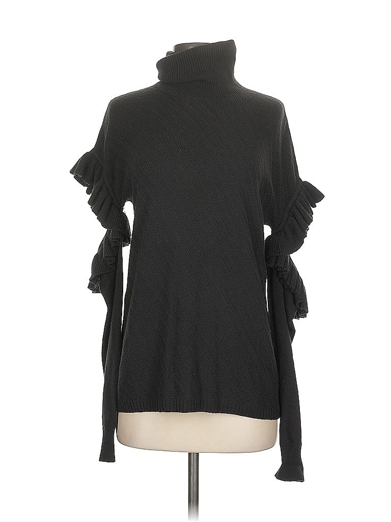 Worth New York Black Turtleneck Sweater Size 2 - photo 1