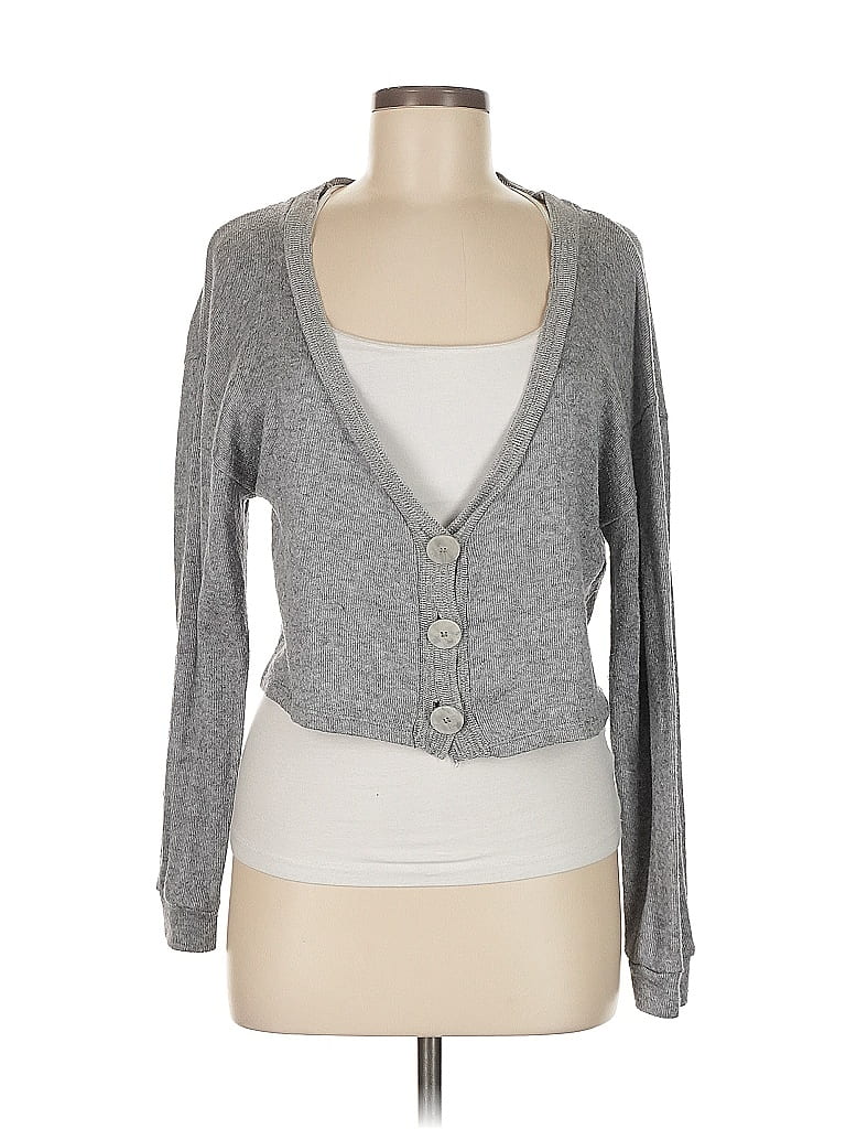 Click to view more detailed imagery on our partner's website Pre-owned Zara Cardigan Sweater In Gray