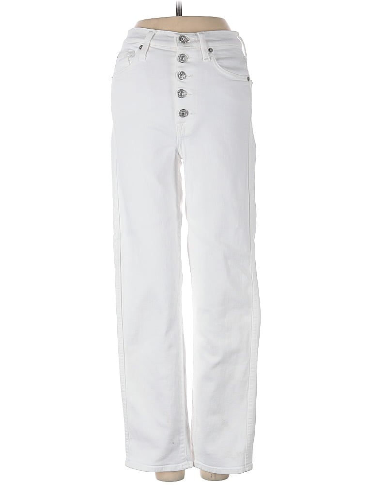Pre-owned 7 For All Mankind Jeans In White