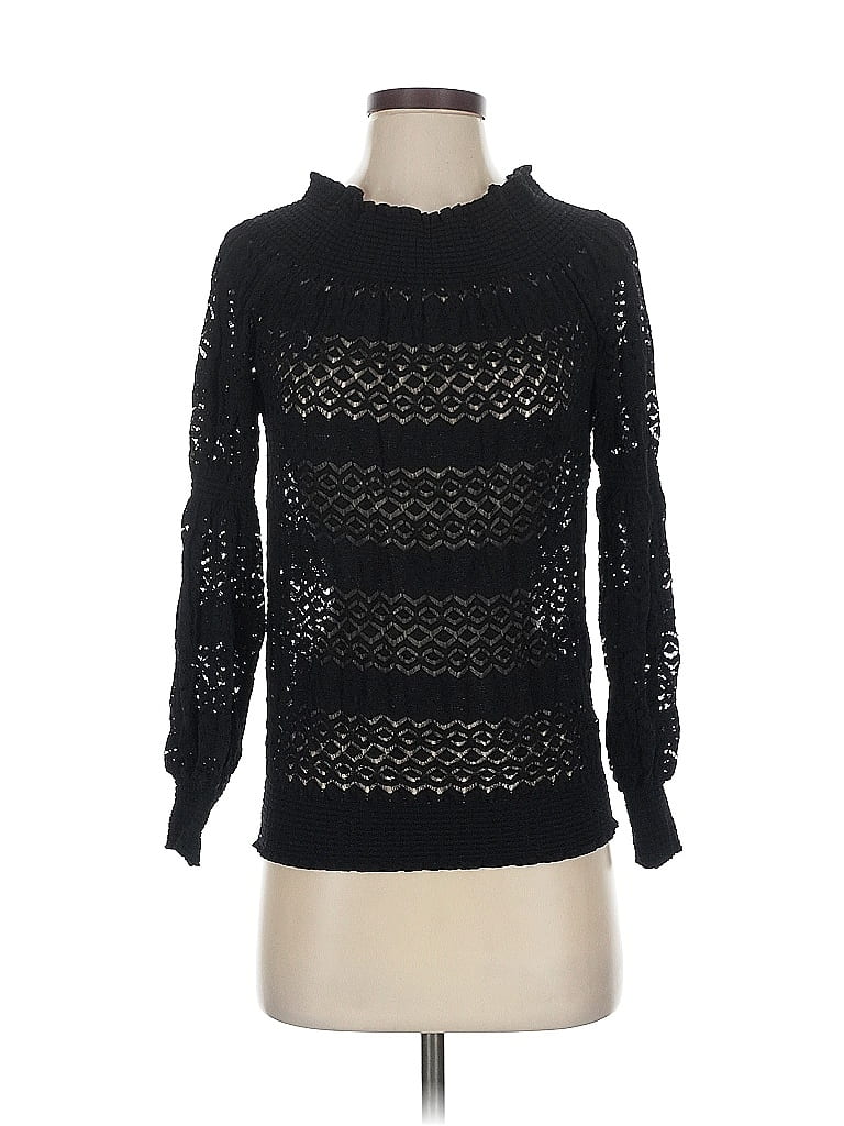 Click to view more detailed imagery on our partner's website Pre-owned Zara Long Sleeve Top Black Turtleneck Tops