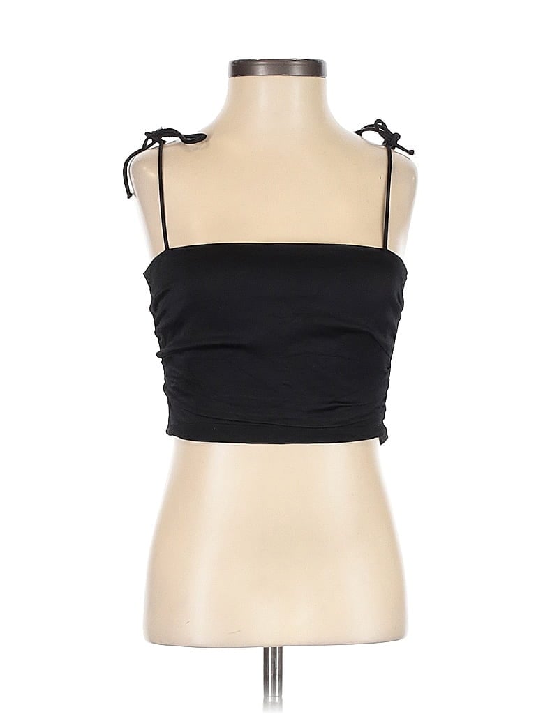 Click to view more detailed imagery on our partner's website Pre-owned Zara Sleeveless Top Black Strapless Neckline Tops
