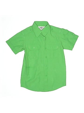 Swiss Cross Short Sleeve Button-Down Shirt (view 1)