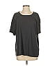 Peace Love World 100% Cotton Gray Short Sleeve Top Size 1 - photo 1