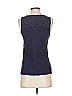 Ann Taylor LOFT Outlet 100% Cotton Blue Sleeveless T-Shirt Size XS - photo 2