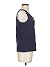 Ann Taylor LOFT Outlet 100% Cotton Blue Sleeveless T-Shirt Size XS - photo 3