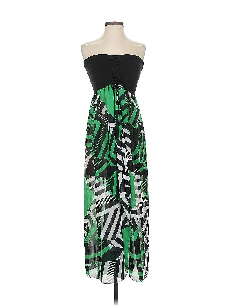 Pre-owned Elan Beach Cocktail Dress In Green
