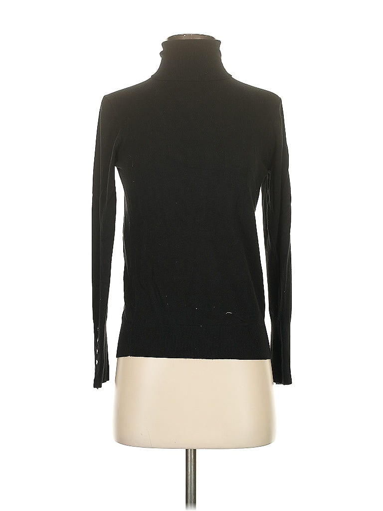 Pre-owned Zara Turtleneck Sweater In Black