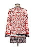Susan Graver Red 3/4 Sleeve Blouse Size M - photo 2