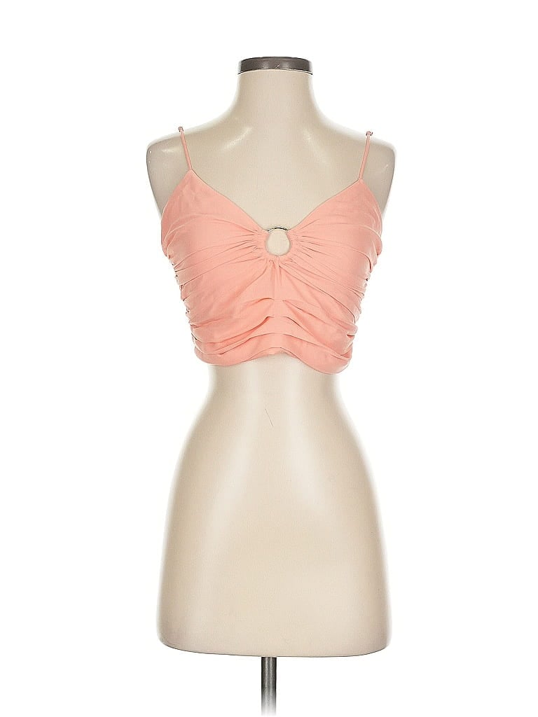 Click to view more detailed imagery on our partner's website Pre-owned Abercrombie & Fitch Tank Top Orange Strapless Neckline Tops