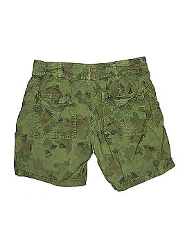 Anthropologie Camo Green Cargo Shorts Size 26 waist