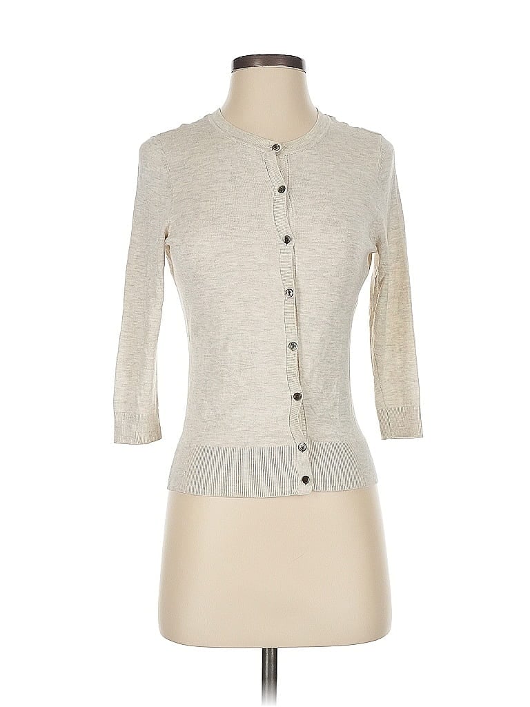 Pre-owned Halogen Cardigan Sweater In Gray