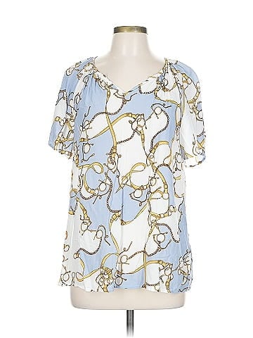 Como Blu Short Sleeve Blouse (view 1)