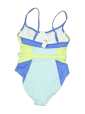 Solid & Striped One Piece Swimsuit (view 2)