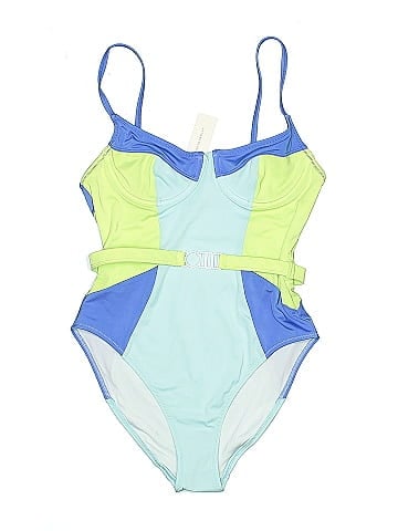 Solid & Striped One Piece Swimsuit (view 1)