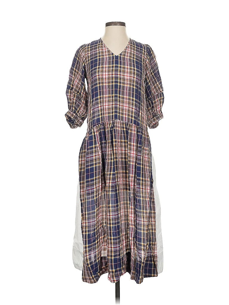 Sea New York 100% Viscose Plaid Purple Casual Dress Size 0 - photo 1