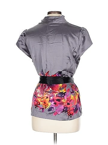 Classiques Entier Short Sleeve Silk Top (view 2)