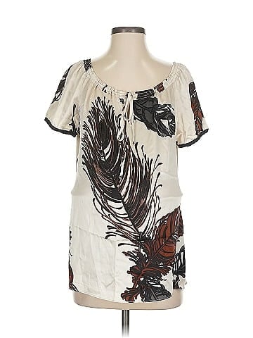 Hale Bob Short Sleeve Silk Top (view 1)