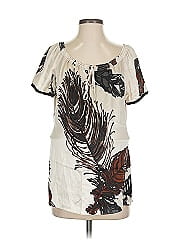 Hale Bob Short Sleeve Silk Top