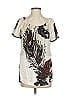Hale Bob Ivory Short Sleeve Silk Top Size S - photo 1