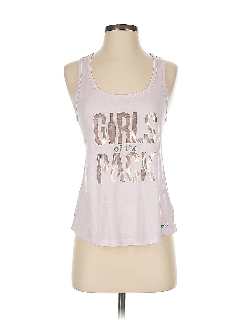 Pre-owned Brooks Tank Top Pink Halter Neckline Tops