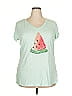 St. John's Bay Green Short Sleeve T-Shirt Size XXL (tall) - photo 1
