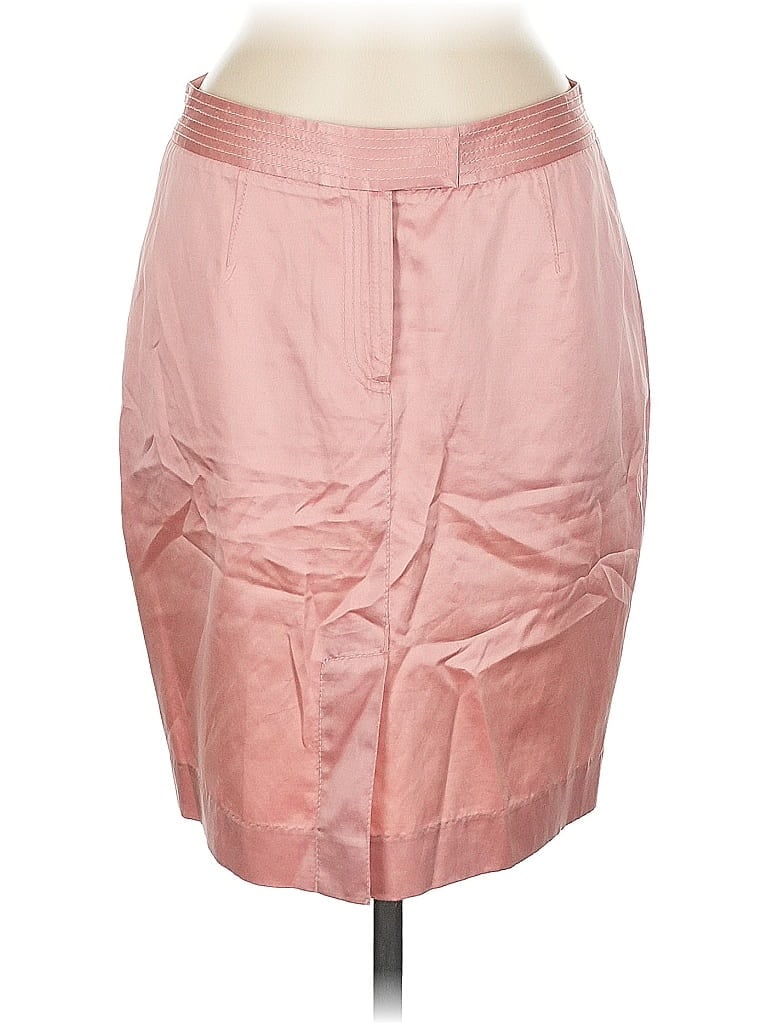Catherine Malandrino Solid Pink Silk Skirt Size M (estimated) - photo 1