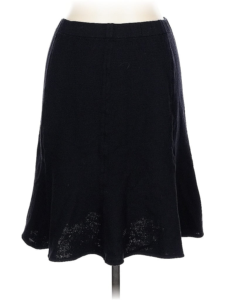 St. John Collection Solid Black Casual Skirt Size 10 - photo 1