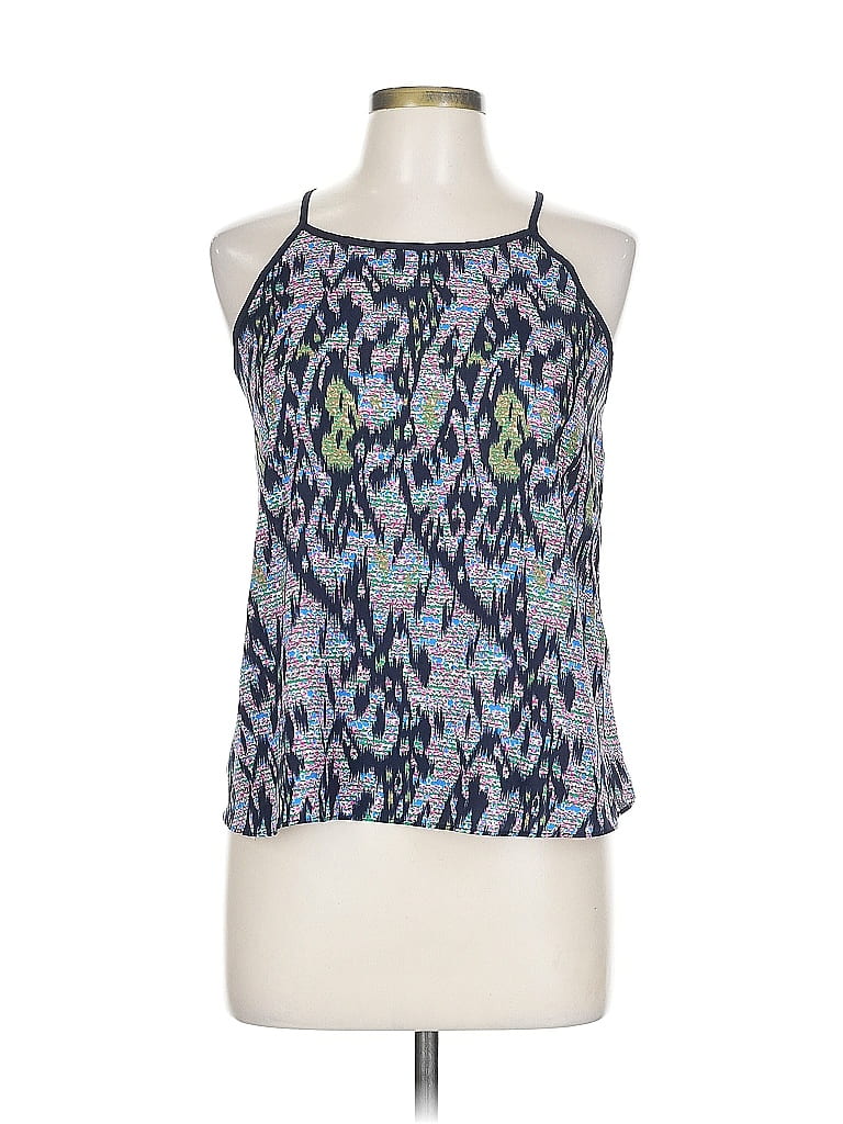 Pre-owned Just Fab Sleeveless Blouse In Blue