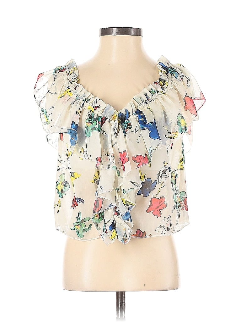 Pre-owned House Of Harlow 1960 X Revolve Tube Top Ivory Strapless Neckline Tops In White