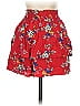 Subdued 100% Viscose Floral Red Casual Skirt Size S - photo 1