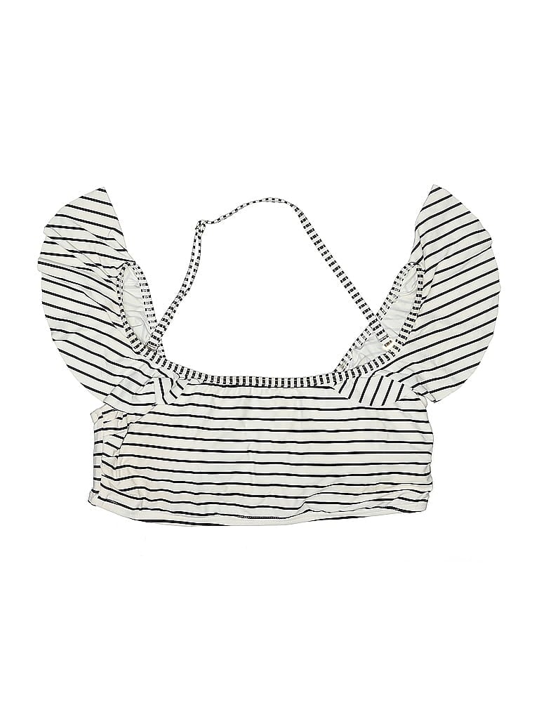 Pre-owned Vince Camuto Swimsuit Top Ivory Swimwear In White