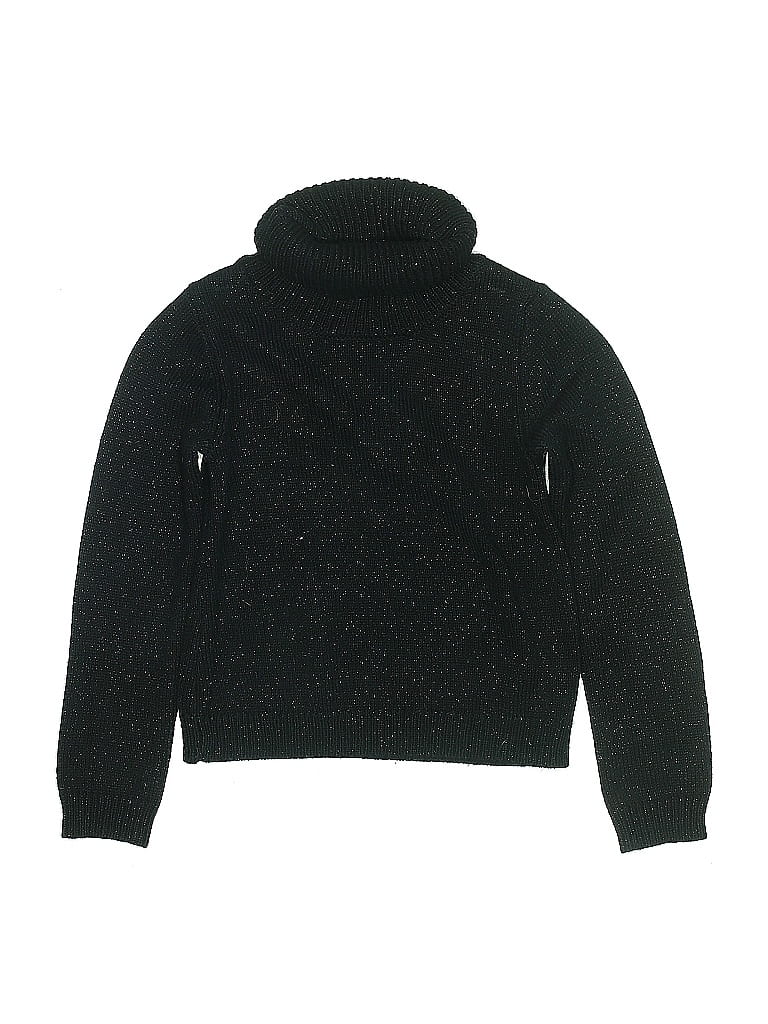 Click to view more detailed imagery on our partner's website Pre-owned Cynthia Rowley Kids' Turtleneck Sweater In Black