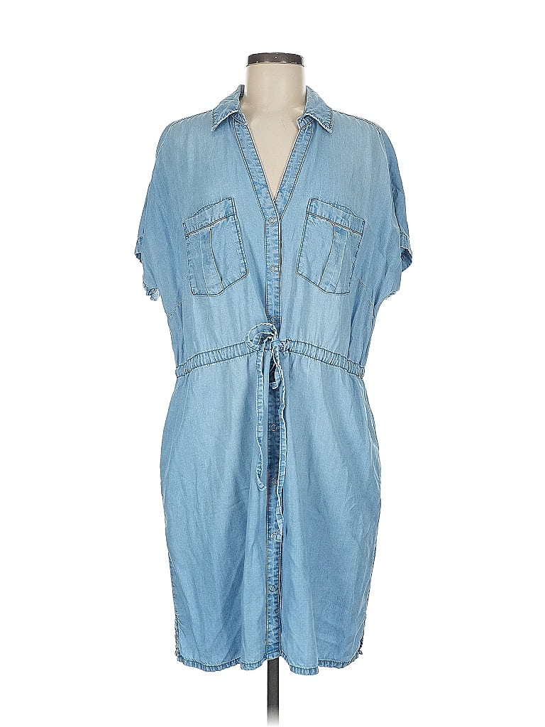 &Denim by H&M 100% Lyocell Blue Casual Dress Size M - photo 1
