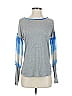 Tiny 100% Rayon Stripes Color Block Gray Long Sleeve Top Size XS - photo 1