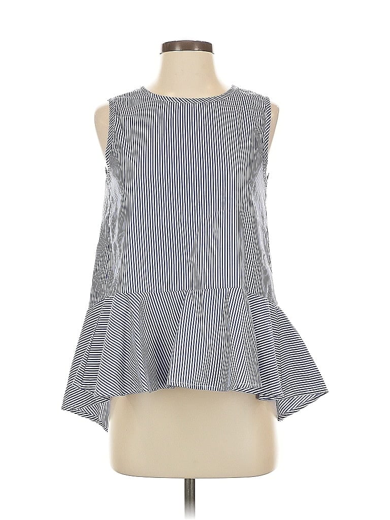 English Factory Silver Sleeveless Blouse Size XS - photo 1