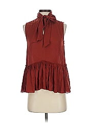 Frame Sleeveless Silk Top