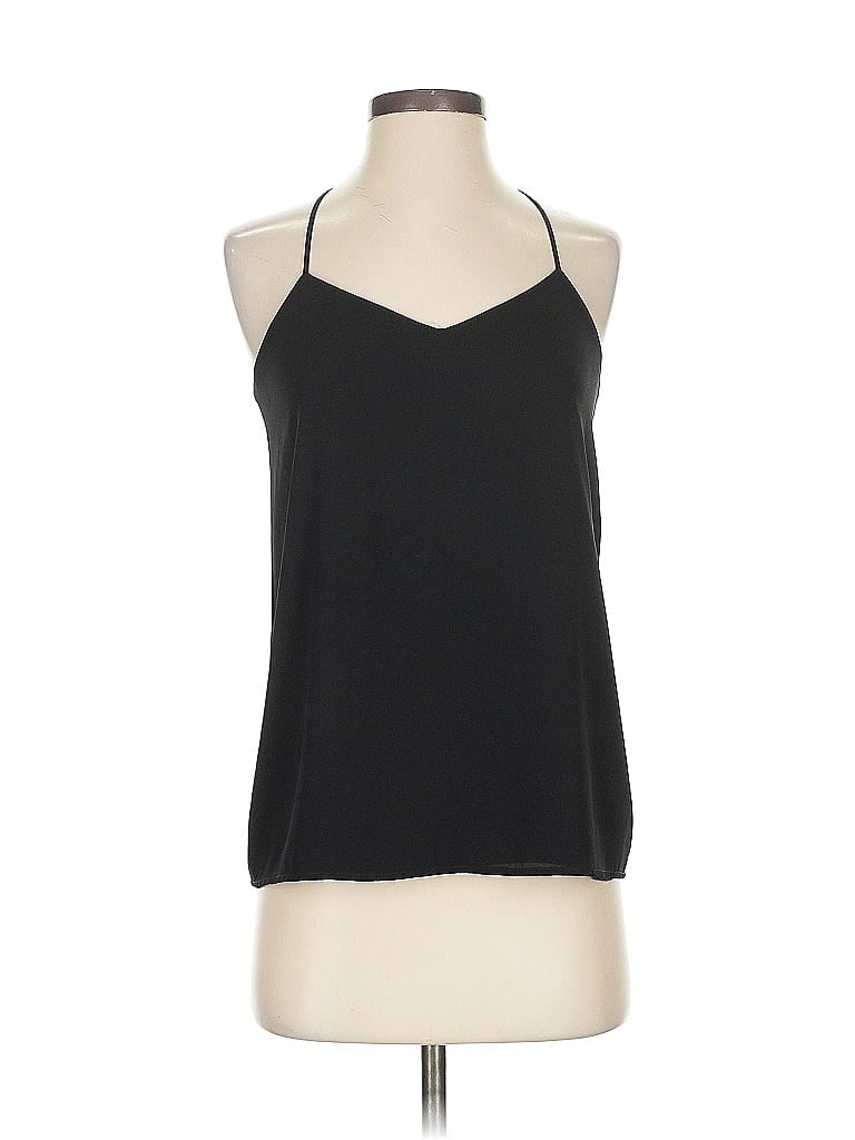 Pre-owned Express Sleeveless Top Black Halter Neckline Tops
