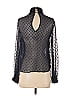 Zara Basic 100% Polyester Black Long Sleeve Blouse Size XS - photo 2