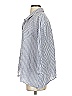 Habitat Stripes Blue 3/4 Sleeve Button-Down Shirt Size S (estimated) - photo 5