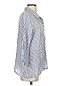 Habitat Stripes Blue 3/4 Sleeve Button-Down Shirt Size S (estimated) - photo 4