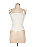 Allegra K 100% Polyester Ivory White Tube Top Size L - photo 1