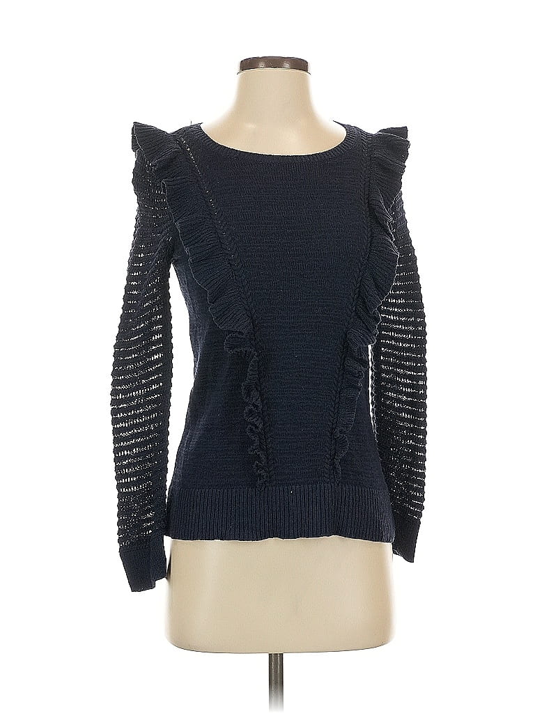 Pre-owned Ann Taylor Loft Pullover Sweater In Blue