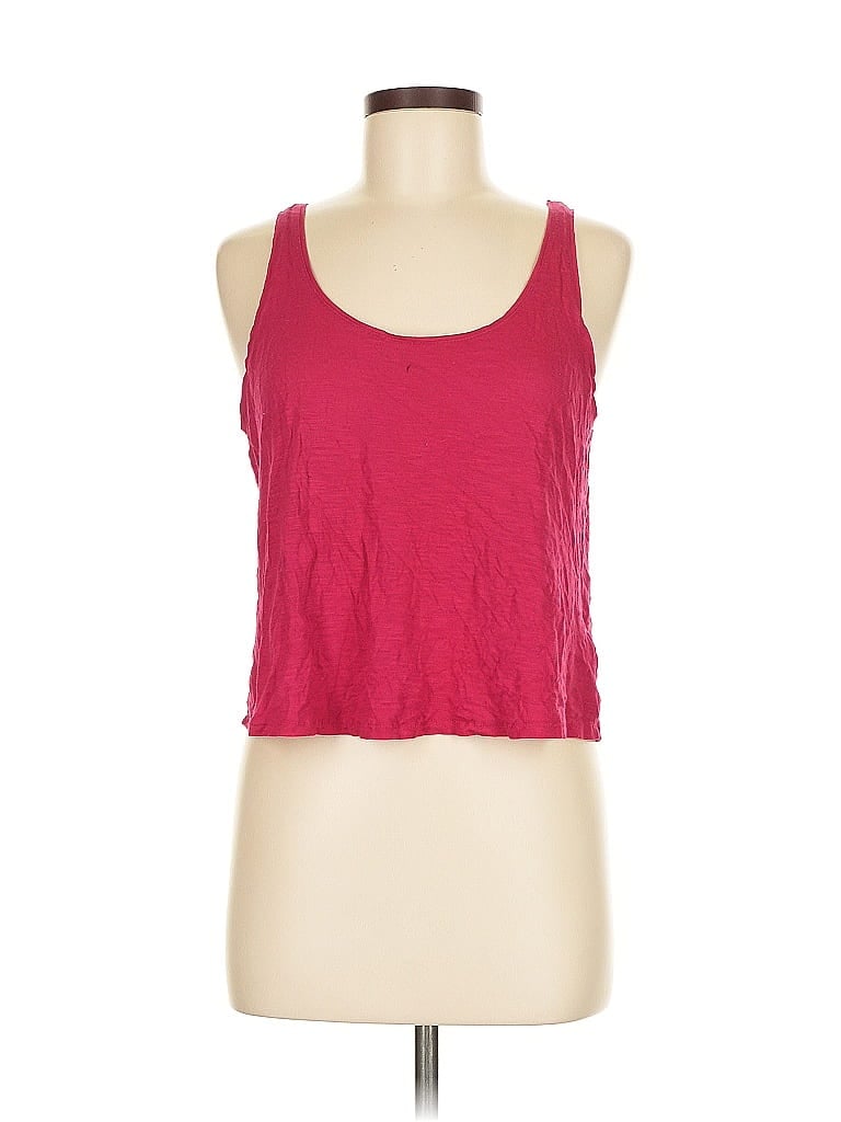 Pre-owned H&m Tank Top Pink Halter Neckline Tops