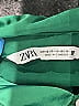 Zara 100% Polyester Green Long Sleeve Blouse Size XS - photo 8