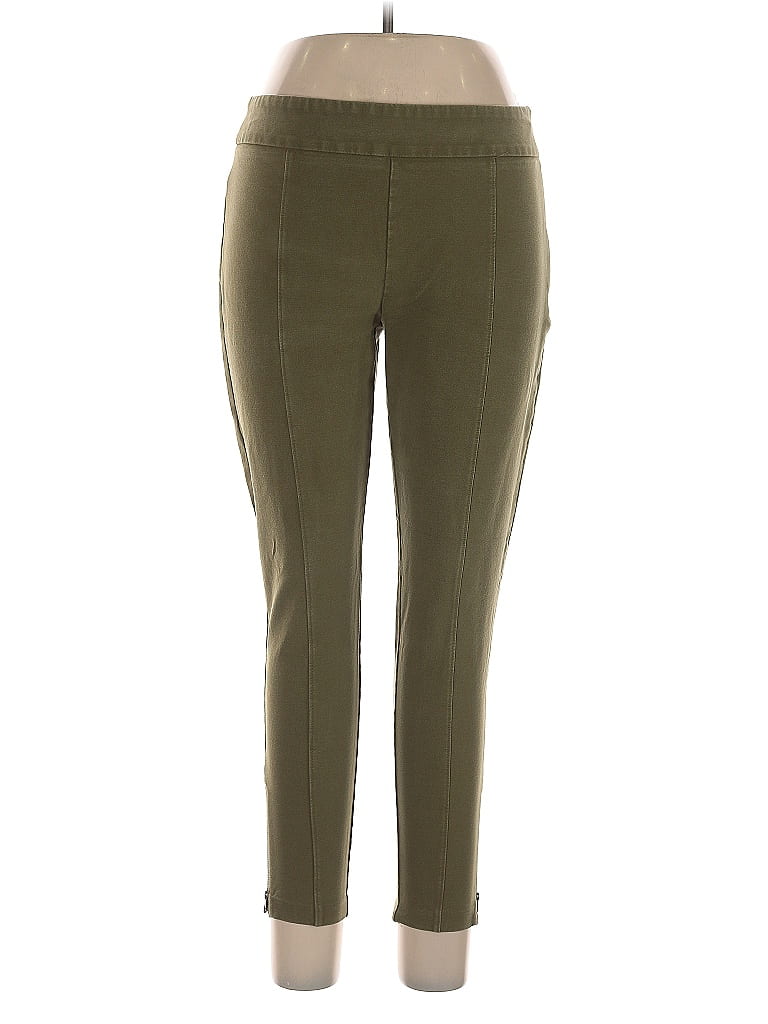 Pre-owned Lands' End Active Pants In Green