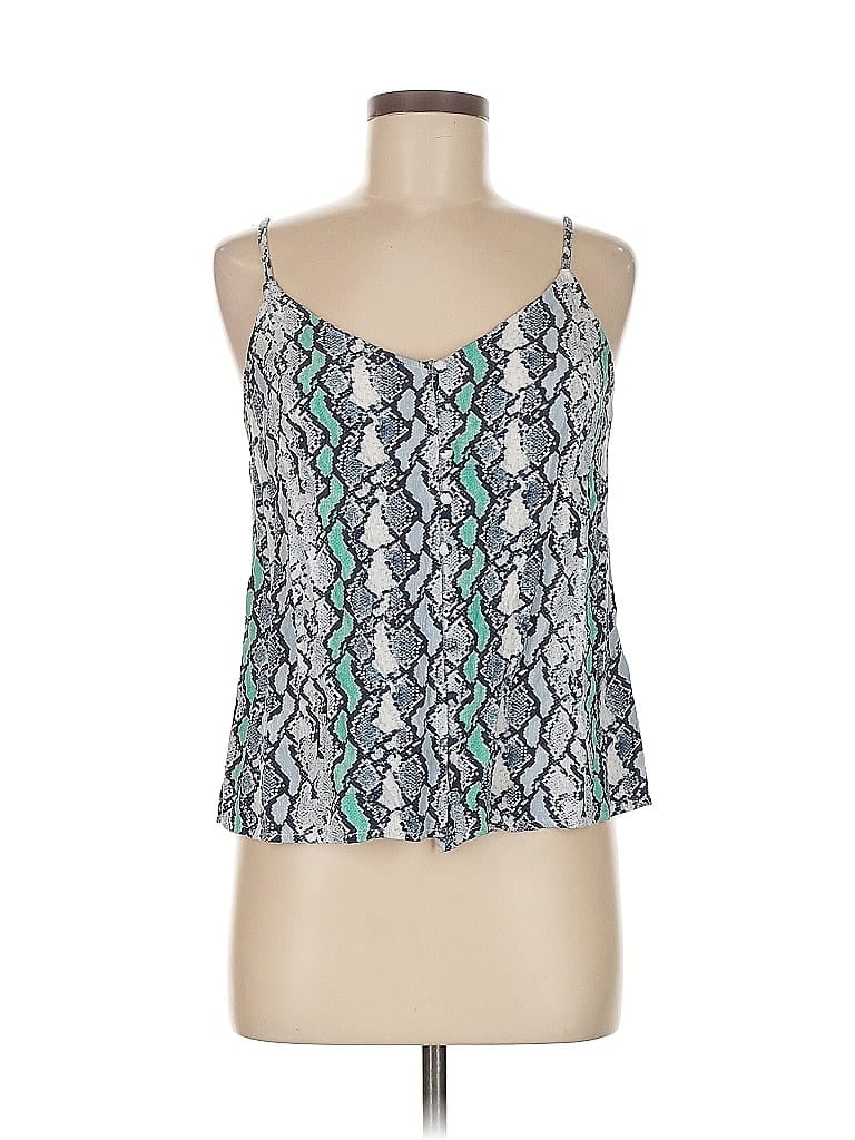 Pre-owned Jack By Bb Dakota Sleeveless Top Blue Halter Neckline Tops